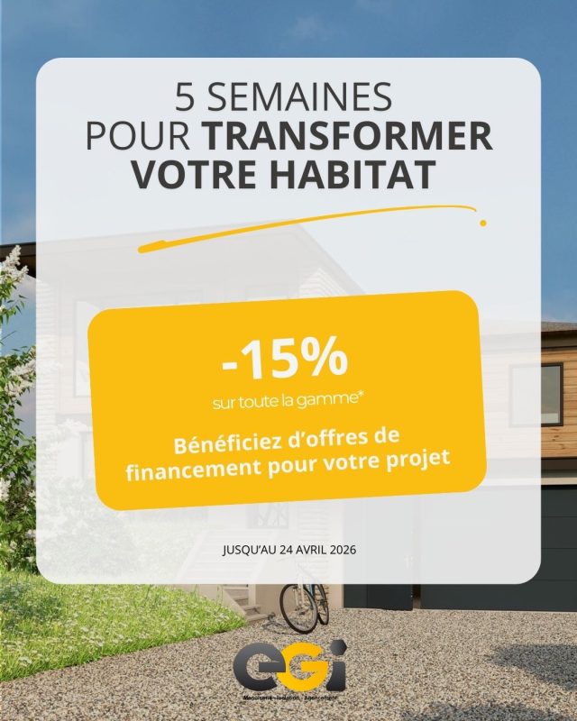 menuiserie EGI offres de printemps Rouen