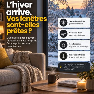 Fenêtre à contrôler avant l’hiver à Rouen pour améliorer le confort thermique avec Menuiserie EGI