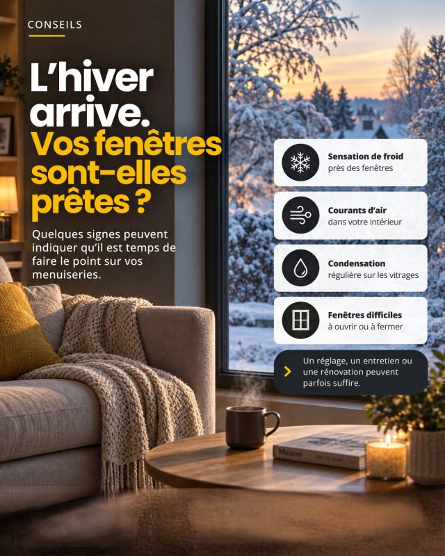 Fenêtre à contrôler avant l’hiver à Rouen pour améliorer le confort thermique avec Menuiserie EGI